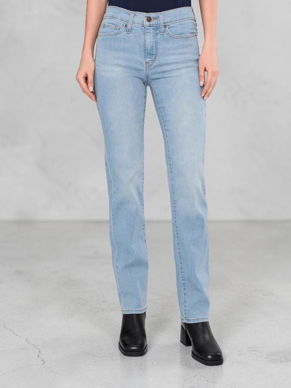 LEVI'S (31) 314 Shaping Straight Jeans Stretch Denim Comfort Flattering Soft